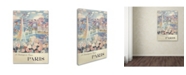 Trademark Global Vintage Apple Collection 'Printemps Paris' Canvas Art - 12" x 19"